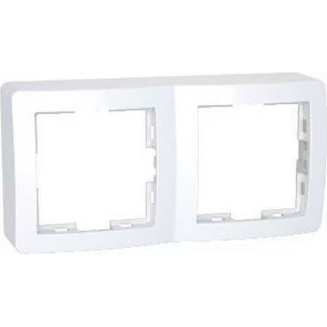 Schneider ALB61442 - Marco de superficie doble Alréa Standard 62x124mm fondo 31mm