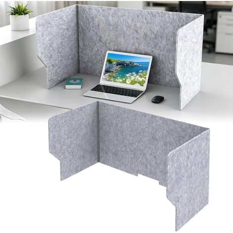 Cloison de séparation de bureau - Brise-vue pour bureau - Séparateur de bureau portable - Pour adultes et étudiants - Pour l'école, le bureau, la bibliothèque, 60 x 30 x 40 cm (1/5)