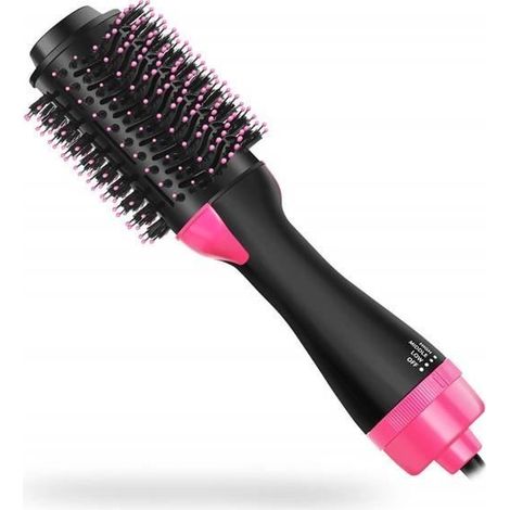 sèche-cheveux volumisant professionnel, lisseur, sèche-cheveux, brosse à Air chaud, sèche-cheveux Uk PlugBlack with box -LR3092 (1/4)