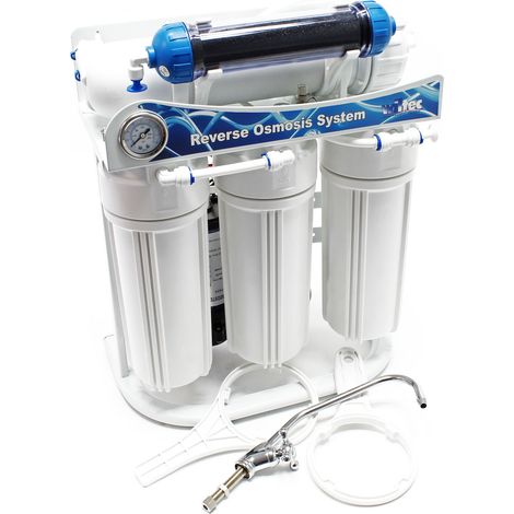 Naturewater 5 stufige Umkehrosmose RO NW-RO400-B3LS3 – 1514 l/Tag 400 GPD – Osmose Entmineralisierung – Umkehrosmoseanlage Wasserfilter für Trinkwasser (1/5)
