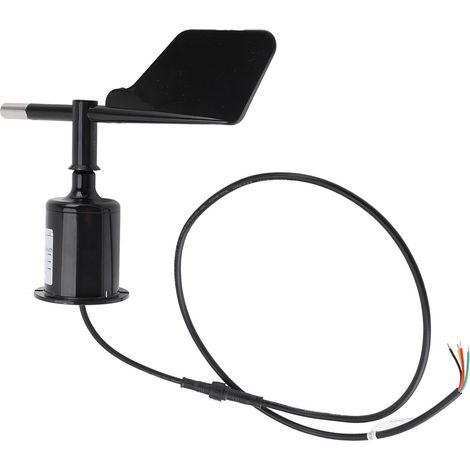 Sensor de dirección del viento de 360°, alimentación de 5 V CC con carcasa protectora – sensor transmisor indicador de viento – material ABS, 223 x 190 x 70 mm, cable de 0,8 m, 1 unidad (1/5)