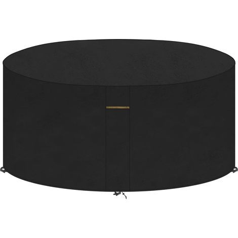 Housse de protection extérieure Ø142 x 68 cm pour mobilier de jardin (1/5)