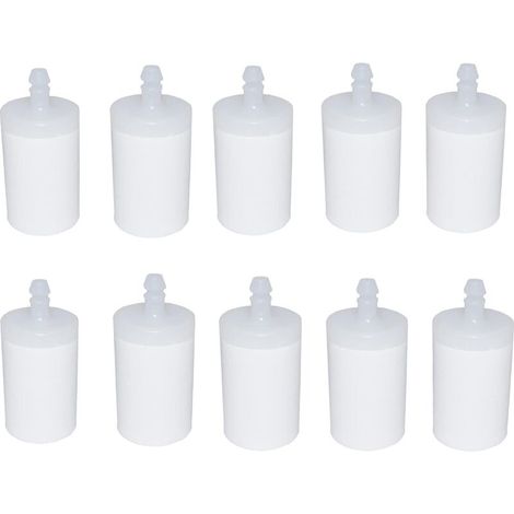 Hippotech 10er-Pack Kraftstofffilter für Husqvarna 3/16 ID Kettensägen-Kraftstoffleitungen. Ersetzt Teilenummer 503 44 32-01/506 26 41-11