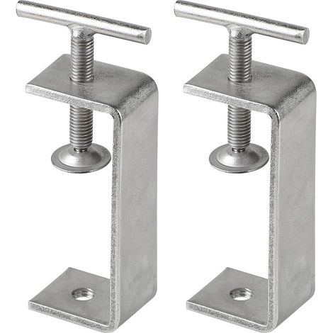 CYRILL – Morsetto a C – 53-93 mm – Acciaio inossidabile – 2 pezzi – Moderno (1/5)