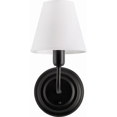 Lámpara de pared GRACE Black BEIGE - montada sobre una bombilla (1/5)