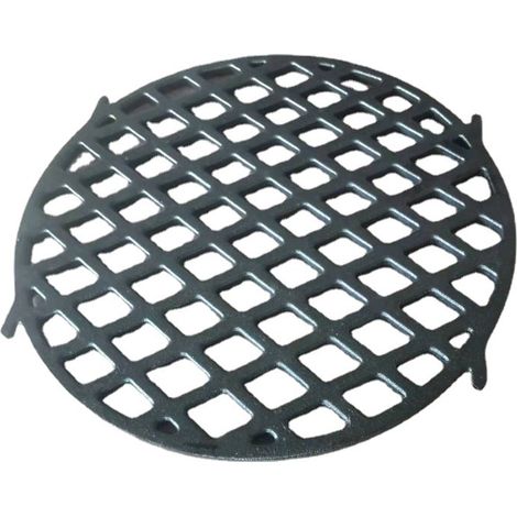 Stapelbarer Grillrost aus Gusseisen für Brötchen (Ø 30 cm) für 4,5-Liter-Schmortopf, Schwarz
