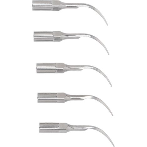 Embouts détartrage dentaire professionnels en acier inoxydable 5 pièces, pointes compatibles détartreur universel (1/5)