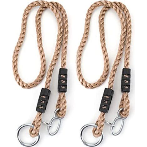 [NEVER USED] garden-line Rope Kit: 2 x Adjustable Extension Ropes for Swing 110-180 cm with Suspension