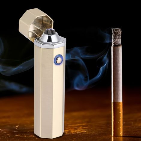 Briquet sans flamme (résistant au vent, rechargeable par USB)