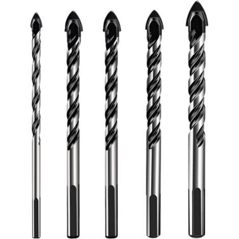 Longziming - Coffret de forets pour verre et carrelage - Coffret de forets professionnels - Tailles variées - Carbure - Pour verre, céramique et pierre - Utilisation avec refroidissement à eau - 5 piè (1/5)