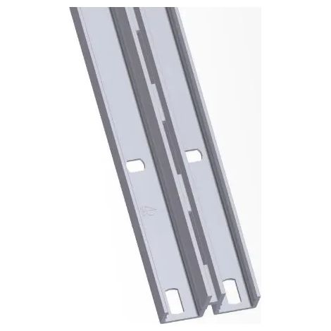 CREMAGLIERA PROAL mod.C 0010 A /2531 mm ARGENTO (1/4)