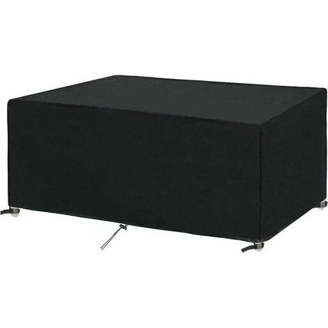 Housse Salon de Jardin 180x100x75cm protection Bach table de jardin meubles d'extérieur imperméable à l'eau et au vent résistant aux UV et au froid (1/3)