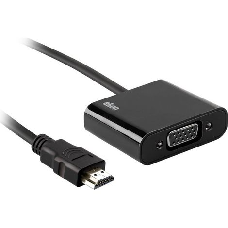 Ekon ECVADHDMIVGAMF Videokabel-Adapter 0,1 m HDMI Typ A (Standard) VGA (D-Sub) Schwarz (1/5)