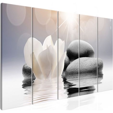 Tableau Imprimé 5 Panneaux "Pebbles in Water Narrow" 80 x 200 cm (1/2)