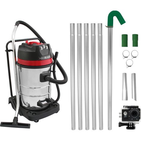 80L Wet & Dry Vacuum, Gutter Vacuum Poles & Camera (1/5)