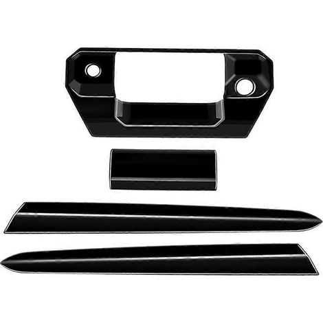 Baguettes décoratives arrière pour poignée de coffre, autocollant noir brillant, pour voiture 2024 (1/4)