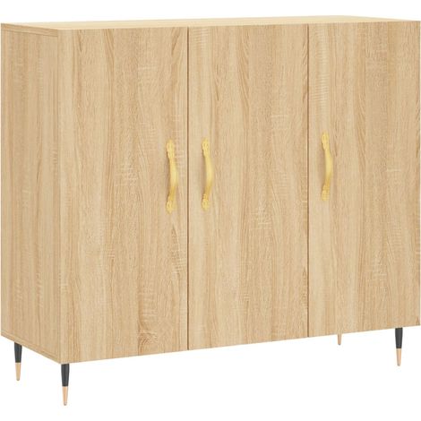 Maison Exclusive - Credenza Rovere Sonoma 90x34x80 cm in Legno Multistrato (1/5)
