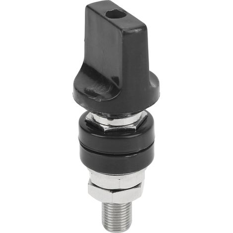 Borne de raccordement à vis M10, 100 A, pour fiche banane 4 mm, noire (1/5)
