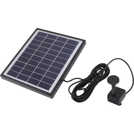 5-W-Solarbrunnenpumpe, verstopfungsfrei, tragbar und leicht zu reinigen, für 12-V-Schwimmbrunnen im Außenbereich (1/5)