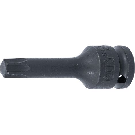 Punta de vaso de impacto longitud 75 mm entrada 12,5 mm (1/2") perfil en T (para Torx) T55 (1/2)