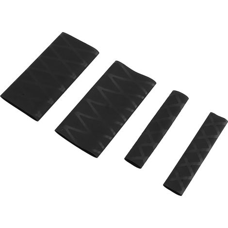 Housse de guidon antidérapante en caoutchouc thermorétractable, universelle pour vélos et vélos électriques, noire (1/5)
