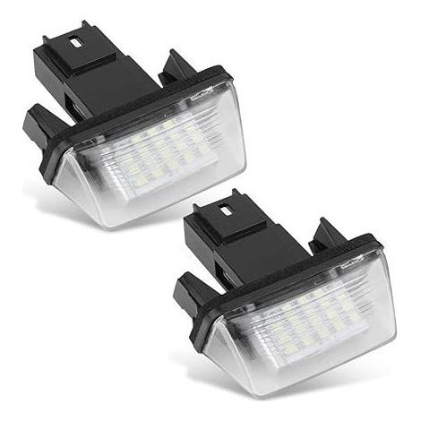 SHINING HOUSE Kfz-Kennzeichenbeleuchtung, 2 Stück LED-Kennzeichenleuchten links und rechts für LED-Lichtleisten C3 2002-2009 (1/5)