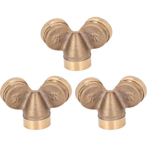 Lot de 3 buses de brumisation en cuivre G1/2 DN15 pour arrosage jardin, buse d'irrigation pulvérisateur d'eau. (1/5)