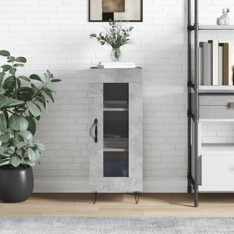 Sideboard Betongrau 34,5x34x90 cm Holzwerkstoff