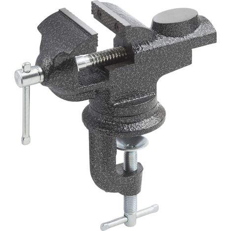 Meister 5136000 Feinmechaniker Schraubstock ,60 mm fein lackiert Arbeitsflächen blank poliert Spindel verchromt drehbar