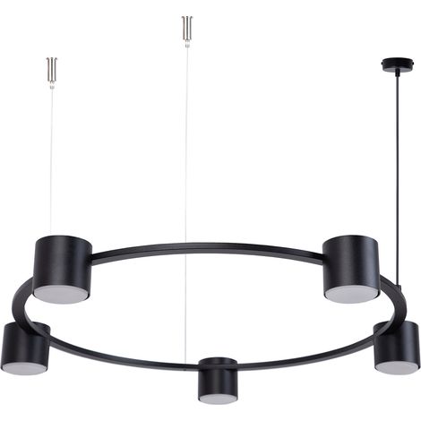 Lampadario KODO nero anello Ø72 5xGX53 Sigma Lighting