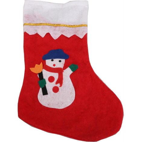 Calza di Natale rossa per regali