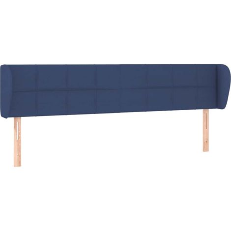 Maison Exclusive - Cabecero de tela azul 203x23x78/88 cm (1/5)