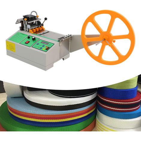 Automatische Gurtschneidemaschine Digital Kalt- und Heißschneider Breite 110mm