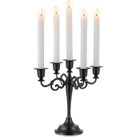 5 Bougeoirs pour Le Mariage, Bougie en Alliage De Zinc, Table À Manger, Dîner Aux Chandelles, Intérieur D’hôtel, Ornements De Décoration (1/5)