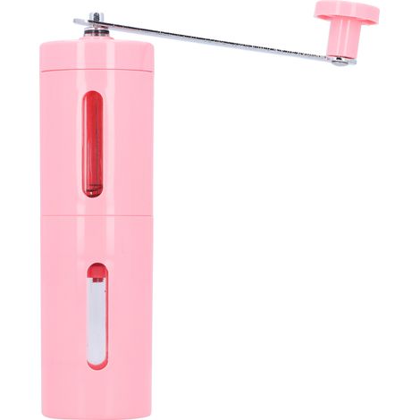 Moulin à café manuel portable mini, broyeur à main pour grains de café et poivre, rose pour la maison (1/5)