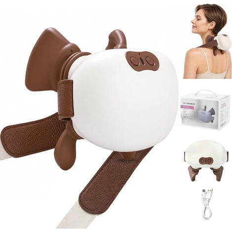 Appareil de massage bionique 4D pour la nuque - Avec chaleur - Appareil de massage électrique - Appareil de massage Shiatsu portable pour la nuque et les épaules - Massage pour la relaxation (1/5)