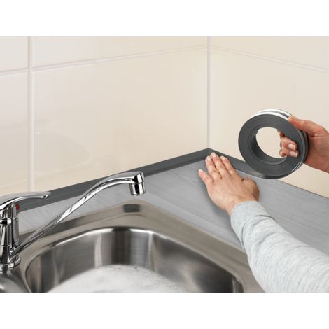 Ruban adhésif étanche 4m – Largeur 2,8cm – Plastique résistant aux agents de nettoyage – Pour cuisine et salle de bain (1/5)