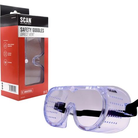 Scan Direct Vent Safety Googles Eye Protecting Goggle SCAPPEGDV (1/4)