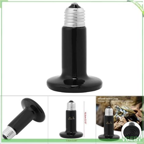 Ampoule émettrice de chaleur - FAFEICY - Céramique Infrarouge - 75W - Noir - Pour Reptiles (1/5)