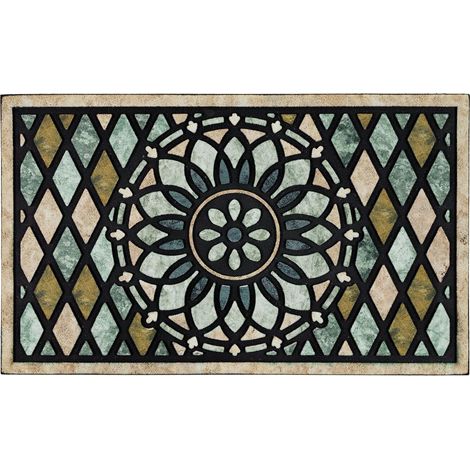 Tapis d'Entrée Extérieur - 50 x 80 cm - Tapis de Passage Résistant Antidérapant