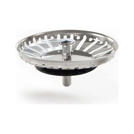Bouchon Evier Cuisine Filtre Evier Cuisine Bouchon de Lavabo de Salle de Bain en Acier Inoxydable Filtre de Lavabo de Salle de Bain,Bouchon d'évier Universel (84mm) (1/5)