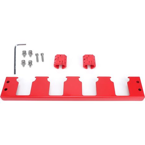 Batteriehalter mit 4 Steckplätzen, wandmontierte Metallhalterung für das Verpackungssystem, Aufbewahrungsorganisator für DW 18V/20V Batterien. (1/5)
