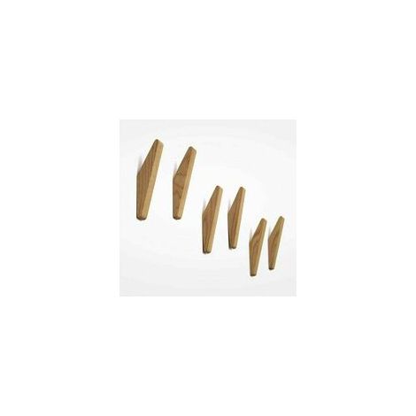 Lot de 6 patères bois vintage, patères bois, capacité de charge 5 kg, patères murales, patères peignoir, patères chapeau, patères, patères multi-usages, patères clés (1/5)