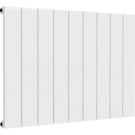 Reina Casina Single Horizontal Aluminium Radiator 600mm H x 850mm W White (1/5)