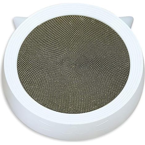 Arbre à chat, griffoir en carton ondulé, tapis de ponçage en carton résistant pour chats dodus, grand griffoir pour lit/salon, recyclé pour protéger les meubles, gamelle à griffer (1/5)