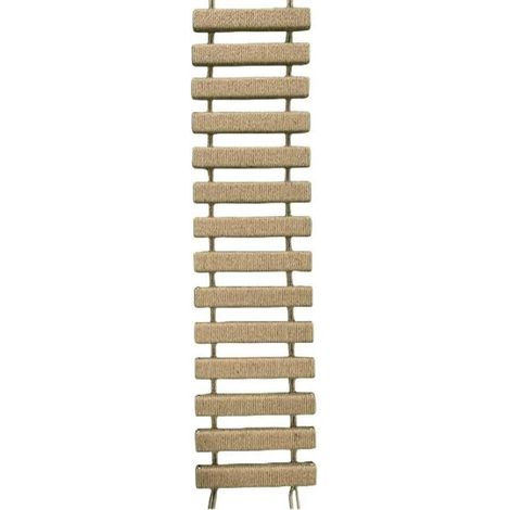 Échelle pour chat en corde de sisal de 101 cm (40 pouces), utilisable en intérieur et en extérieur. Hamac universel facile à installer, jouet pour chat, échelle d'escalade en corde beige. (1/5)