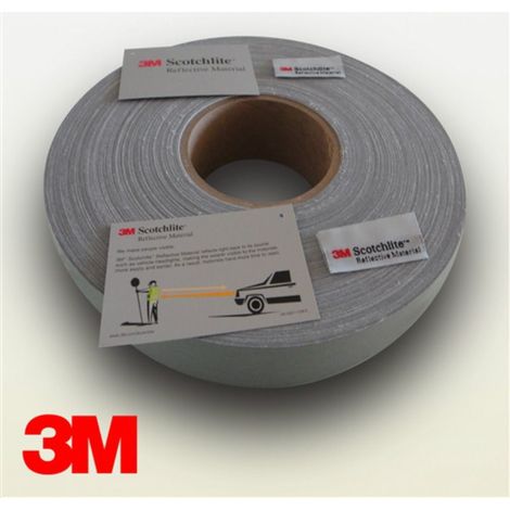 3M 8906 Nastro rifrangente riflettente da cucire 25mm x 5 MT omologato EN471 Larghezza - 25mm x 5MT
