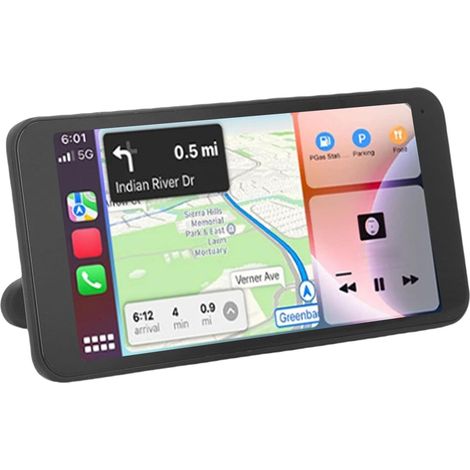 Wireless Car Screen, 6.5 Inch Touchscreen, Bluetooth Voice Control, FM Radio, Mirror Link with Hands-Free Calling for Universal Vehicles (1/5)