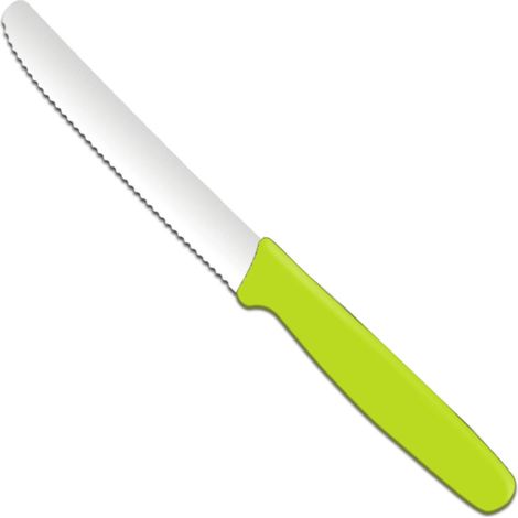 Cuchillo multiusos de sierra 112/211 mm - verde