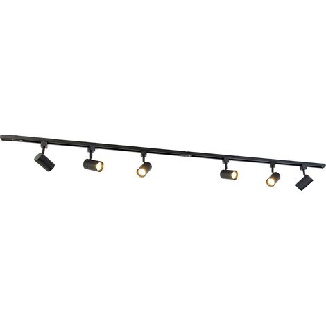 QAZQA iconic jeana - Moderno - Acciaio - Nero - Oblungo/Tondo Max. 6 x Watt